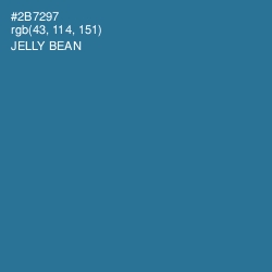 #2B7297 - Jelly Bean Color Image